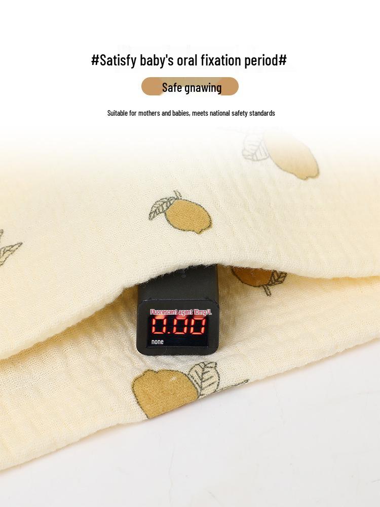 Double-Layer Crinkle Muslin Swaddle Blanket - Soft, Breathable, Skin-Friendly, Comfortable Newborn Towel