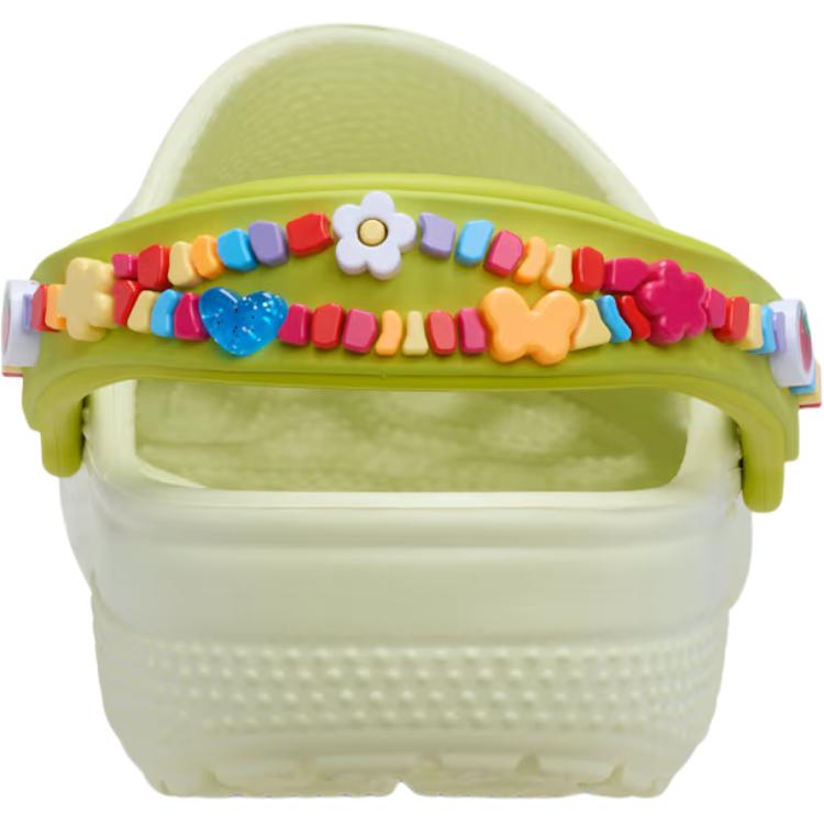 Crocs Classic Friendship Bracelet Clog Fashion Sports Simple Versatile Non-Slip Durable Low-Top Kids Sandals Kids Clogs Green 211306-3ZL
