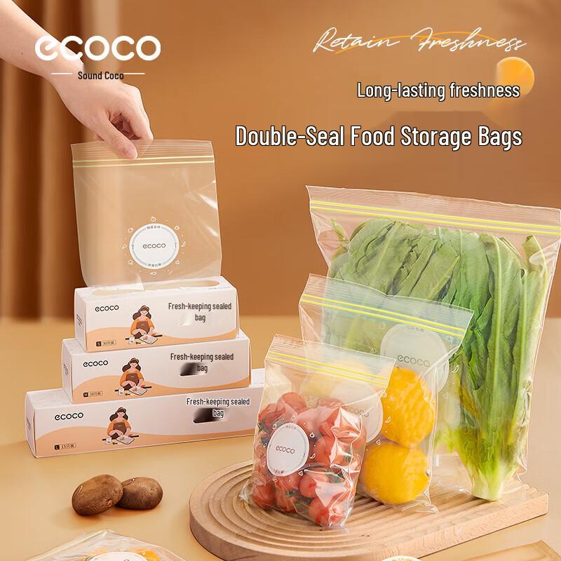 

Yikeke Double-Seal Freezer Food Storage Bags