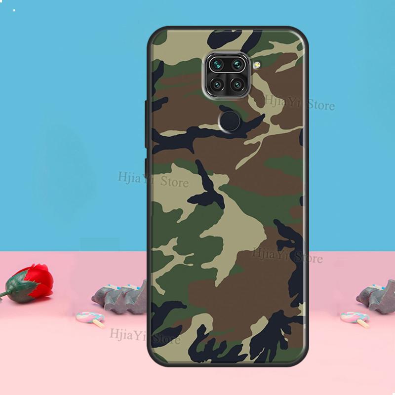 Military Army Camouflage Case For Redmi Note 8 9 10 11 12 Pro Plus 10S 11S 12S Cover For Redmi 9C 10A 10C 12C Coque