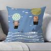 Nordic Modern Anime Pillow Case Anti-dustmite Pillowcase Invisible Zipper Silky Short Plush Sofa Cushion Cover