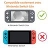 Coque Silicone Gris Compatible avec Nintendo Switch lite - Etui Housse Protection Anti Rayure Anti Choc Anti Dérapant Phonillico®