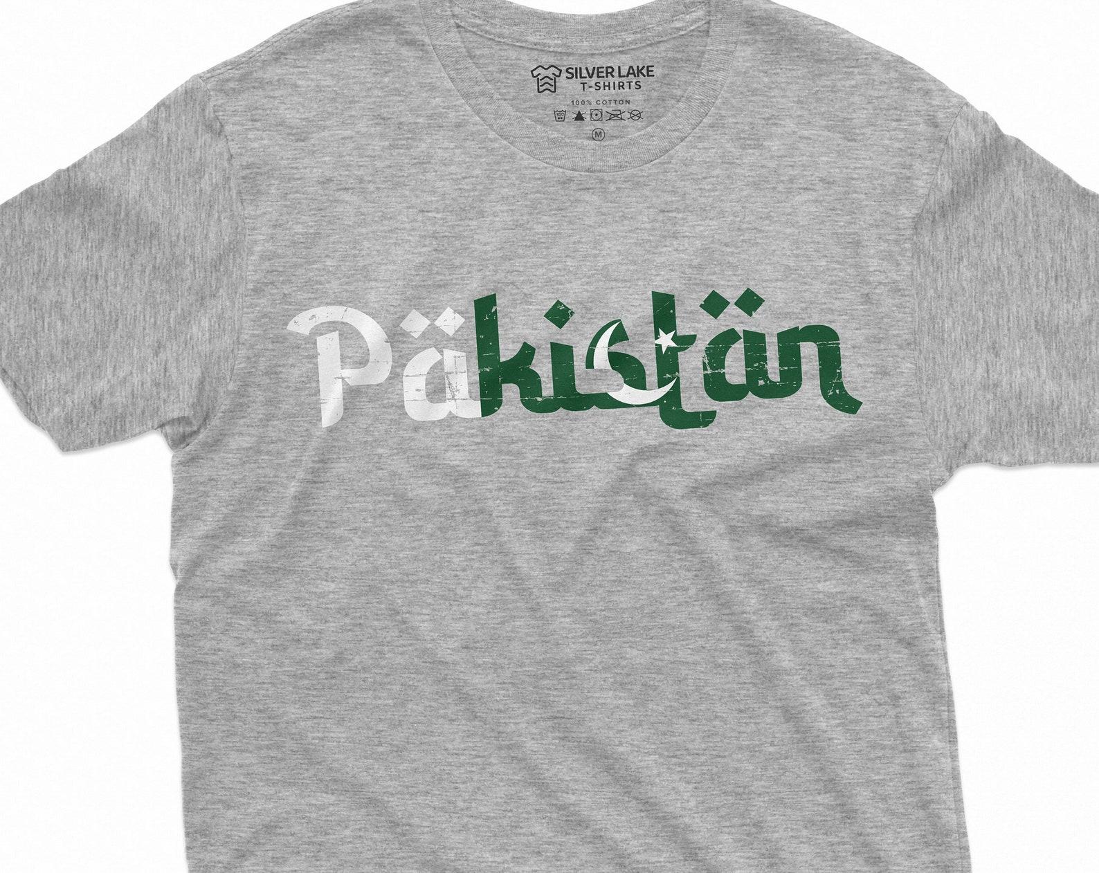 Pakistan T-shirt Pakistani Flag coat of arms Country nation T-shirt Pakistan independence day Tee shirt M