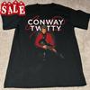 Rare Conway Twitty Men Black All Size F060 Unisex T-Shirt
