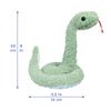 Doindute Green Plush Snake Stuffed Animal Toy, Soft Cuddly Plush Hugger Toy for Boys and Girls, Gift for Kids or Girlfriend, 17 Inch