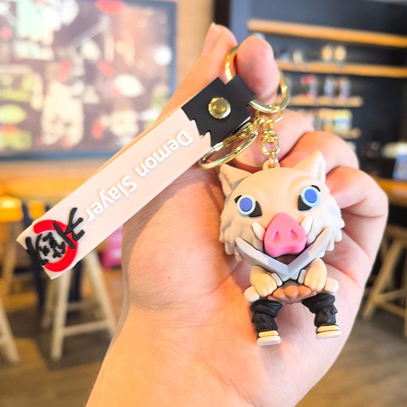 Anime Demon Slayer Kamado Tanjiro Blade Bracelet Perfect Keychain Car Cute Backpack Pendant Bag Accessory Perfect Keychain