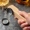 Creative Beer Bottle Opener Solid Wood Nail Magnetic Cap Opener Ergonomic Handle Wine Opener For Kitchen Accessories