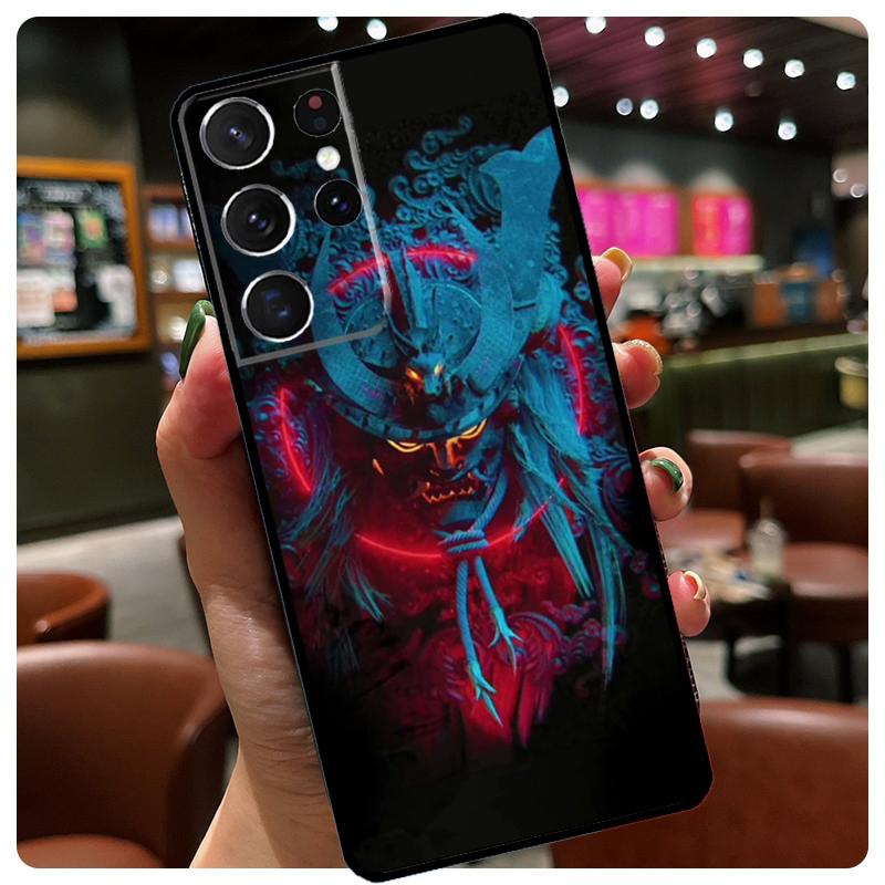 Japan Samurai Ninja Case For Samsung Galaxy S23 S20 FE S21 Ultra S8 S9 S10 Note 10 Plus Note 20 S22 Ultra Cover