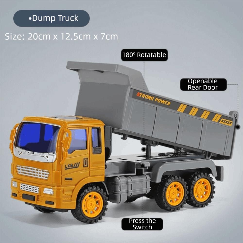 Alloy Material Fire Truck Model Plastic Construction Mixer Truck  Home Use