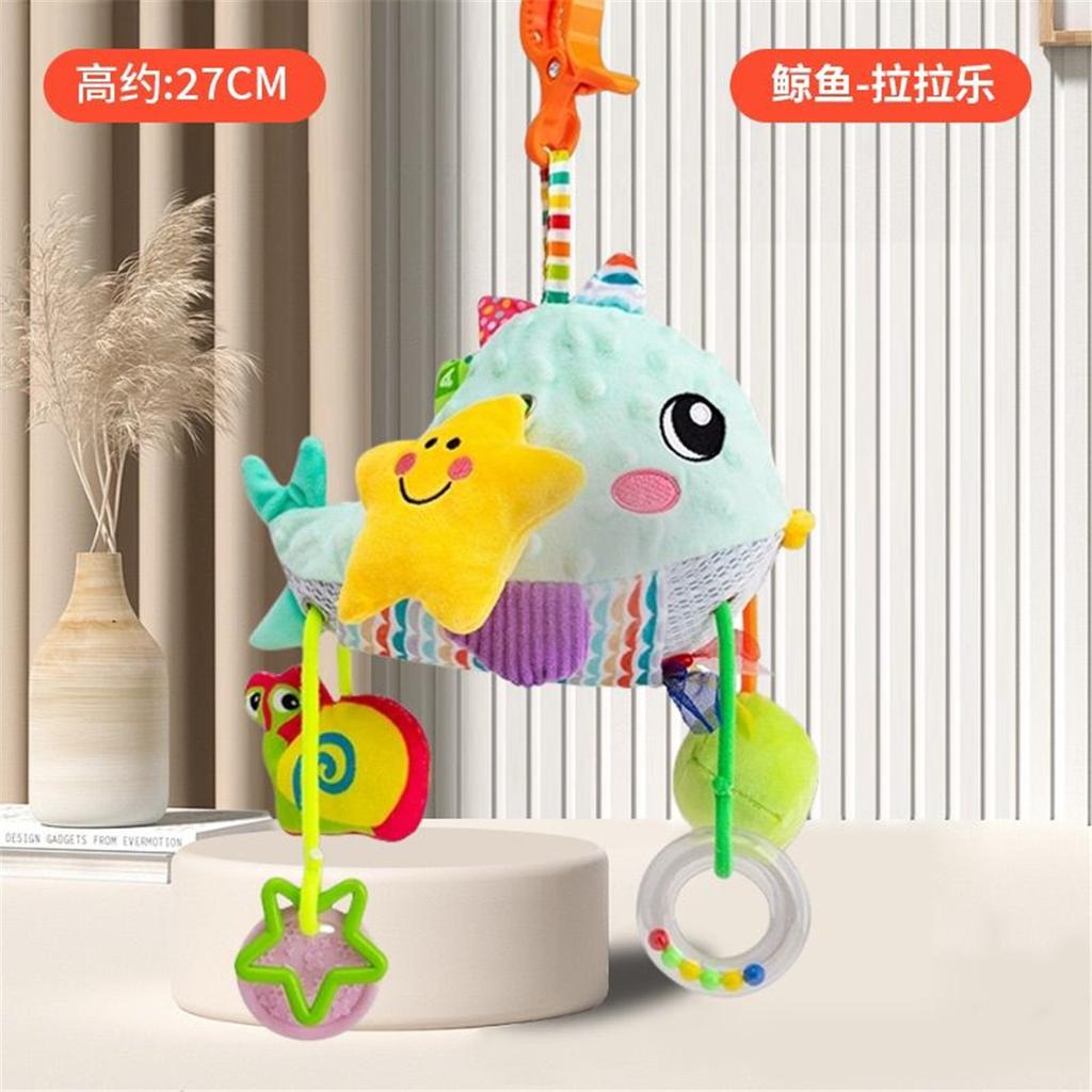 Soft Plush Baby Stroller Hanging Toy Rattle Crib Mobile Hanging Ornament Infant Car Seat Soothing Toy