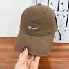 Simple and versatile embroidered letter baseball cap children spring and autumn fashion show face small big head circumference peaked cap men