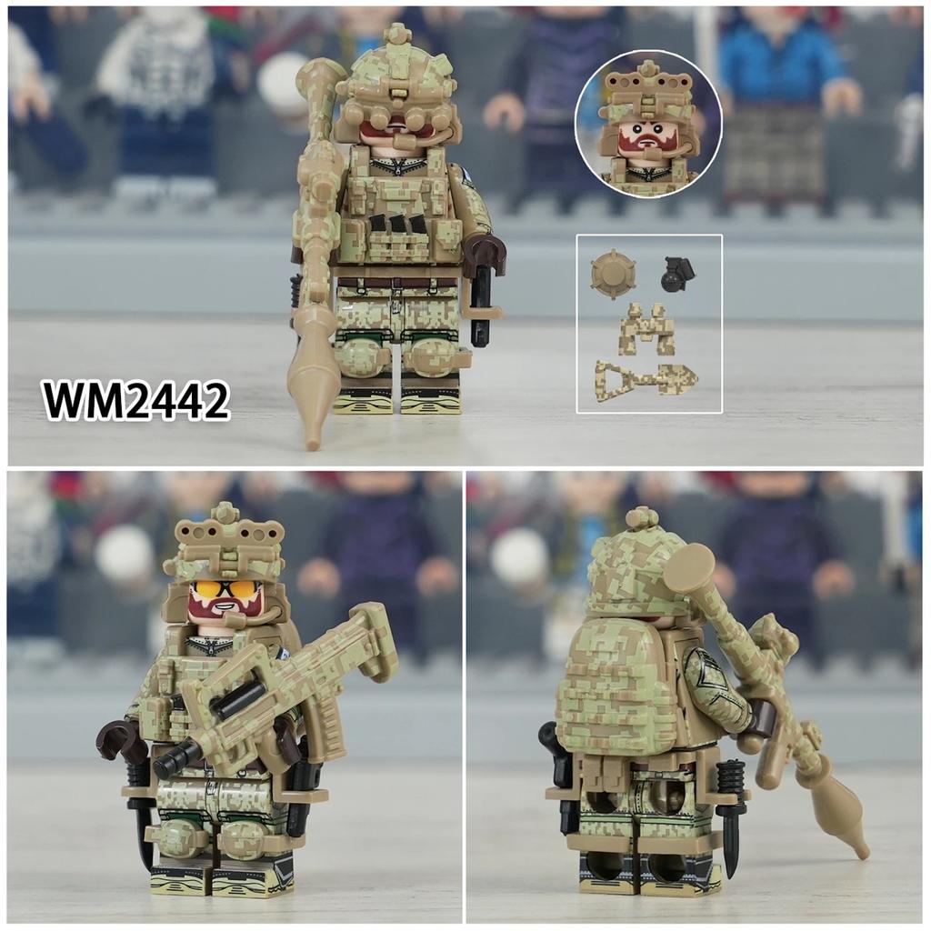 Serie Militare Forze Speciali Puzzle Assemblaggio Blocchi da Costruzione Giocattolo Minifigure