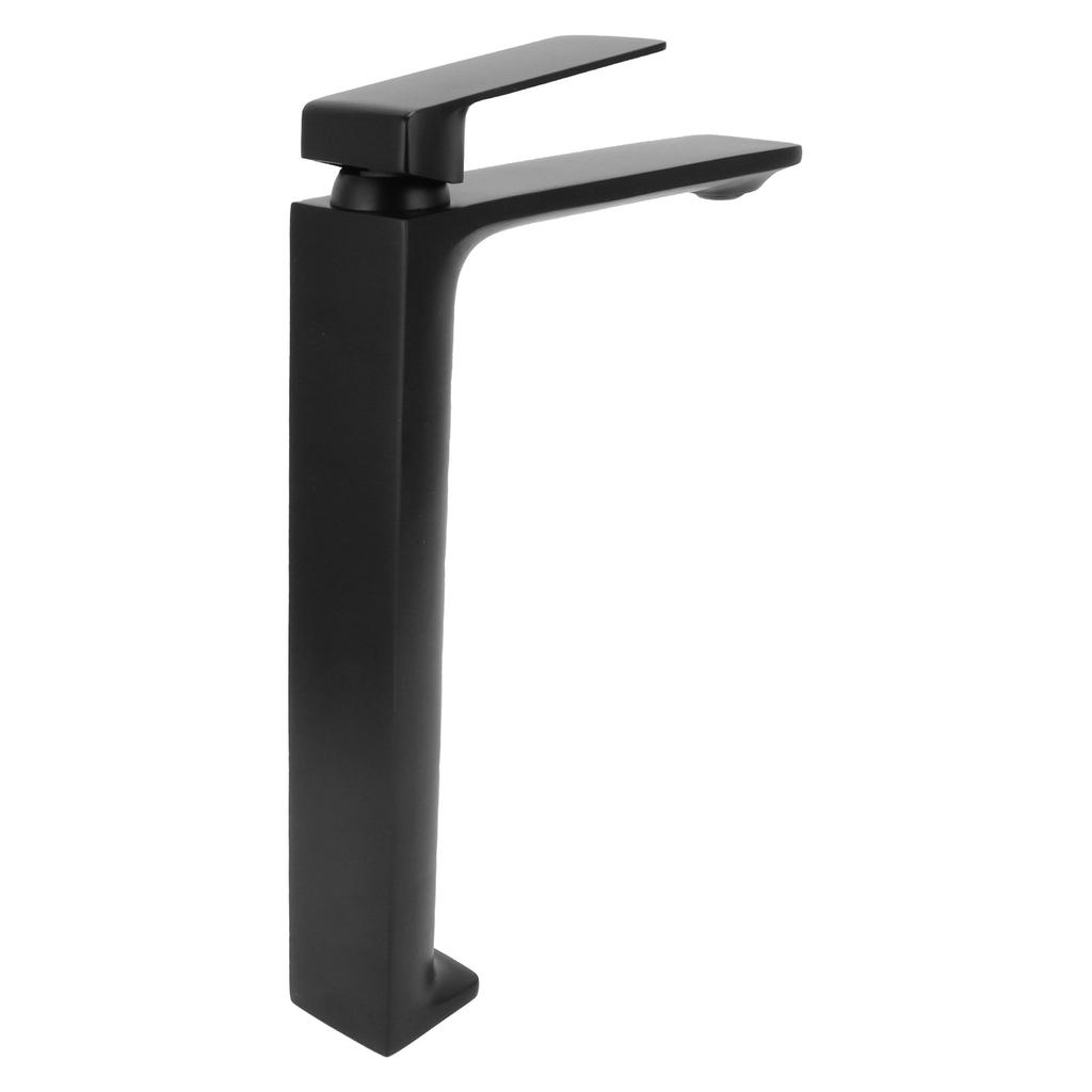 Bathroom Single Hole Water Tap Black Household Hot and Cold Wash Basin Faucet for Home