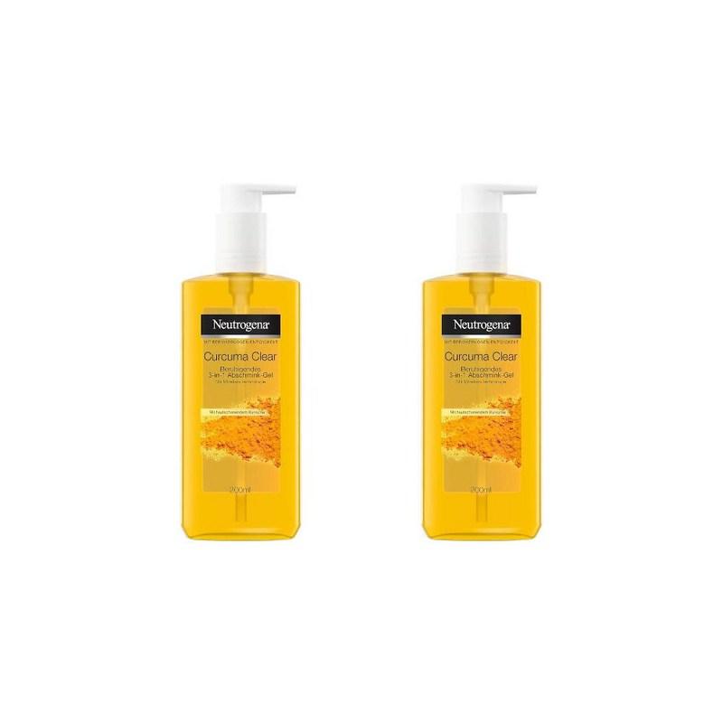Neutrogena Curcuma Clear Gel Detergente 200ml x 2 pz