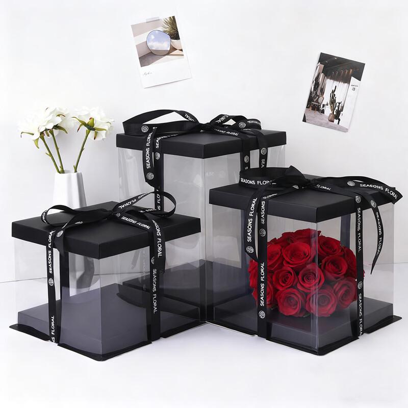 Transparent Double Layer Cake Box