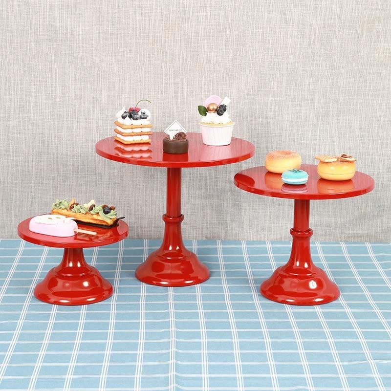 Wrought Iron Cake Stand Home Party Dessert Display Stand Wedding Decoration Birthday Cake Tray Afternoon Tea Fruit Dessert Tray