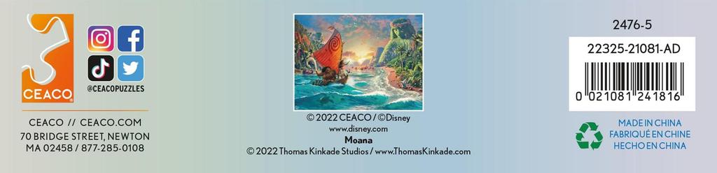 Ceaco - Foil Puzzle - Thomas Kinkade - Moana - 500 Piece Jigsaw Puzzle