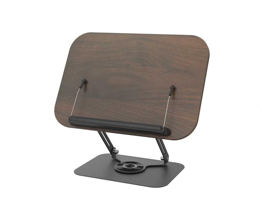 360-Degree Rotating Multi-Purpose Foldable Aluminum Alloy Bookend Comfortable Bookstand Bookshelf Table for Easy Reading