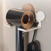 Wall Mounted Suction Cup Hair Dryer Holder Reusable Blower Holder Hair Dryer Rack  for Home