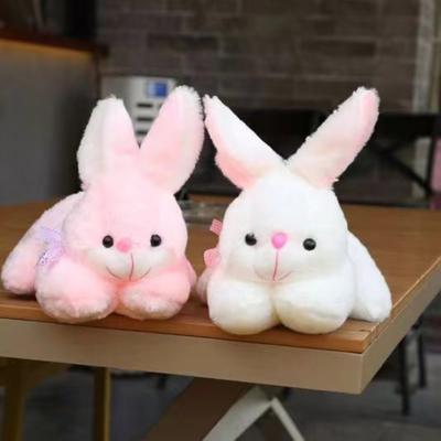 Boneca coelho fofa brinquedo de pelúcia coelho deitado carro coelho super fofo presente de aniversário para menina pelúcia