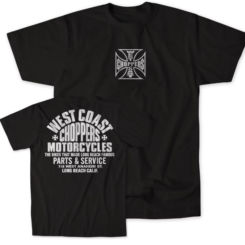 Heißes West Coast Choppers Grafik Baumwoll-T-Shirt Unisex Sommer Kurzarm Modemarke T-Shirt Luxus Lässig Vintage T-Shirts 2026 Neu