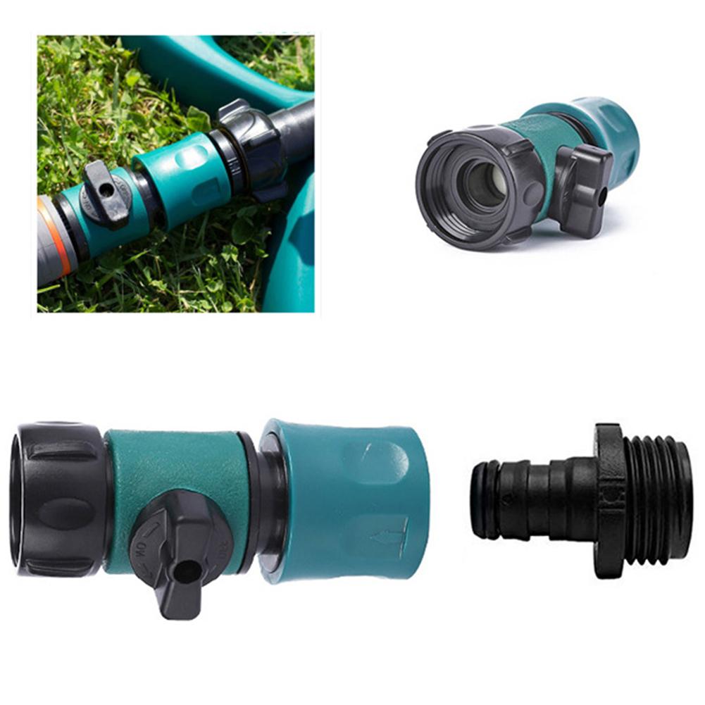 Water Pipe Switch Double Garden Faucet Water Splitter Y-shaped Hose Connector Garden Irrigation Controller Valve Switch Adapter