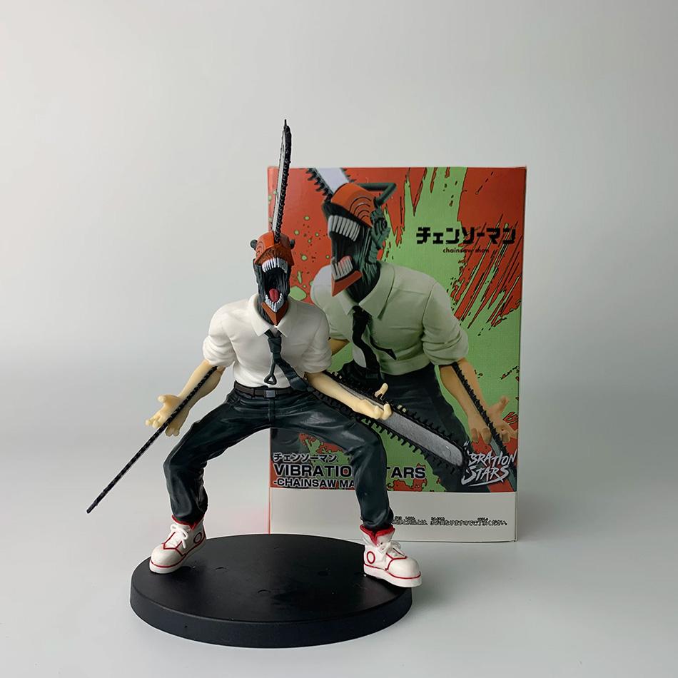 Original Chainsaw Man Anime Model Denji Action Figure PVC Chainsaw Man Noodle Stopper Figurine Adult Set Model Toy