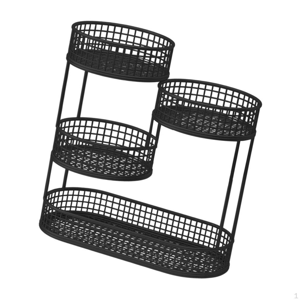 Countertop Fruit Basket Fruits Stand Holder Serving Tray Counter Space Saving Vegetables