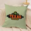 TTexas Roadhouse Cushion Cover Soft Plush Fabric DoubleSided Printed Sofa Cushion Cover for All Seasons Home Decor Gift