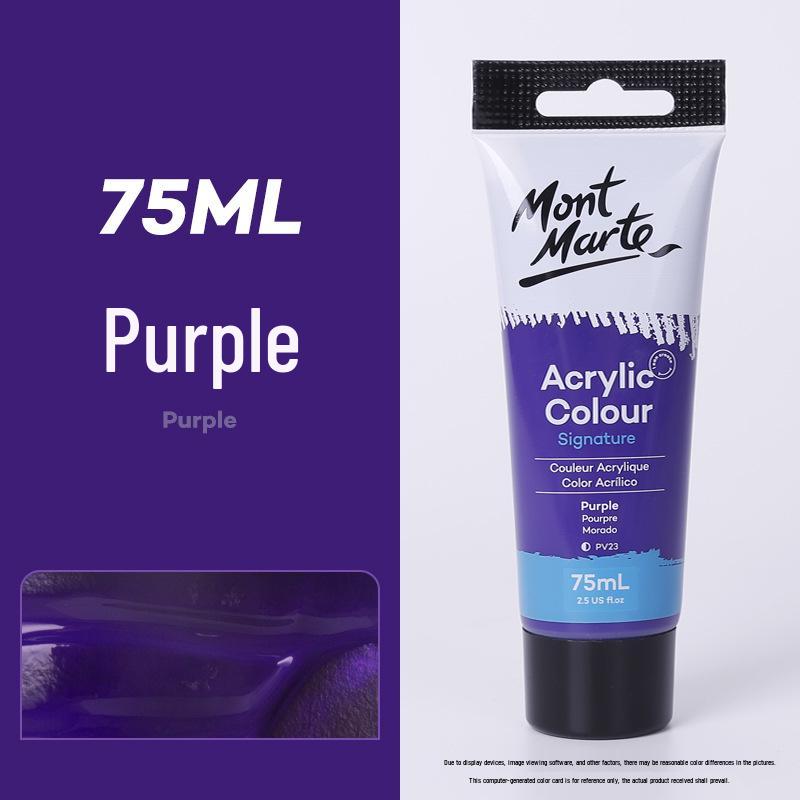 Montmartre 75ml Waterproof Non-Fading Acrylic Paint Set: Perfect for Children’s Textiles and Art Projects, Sunscreen Formula