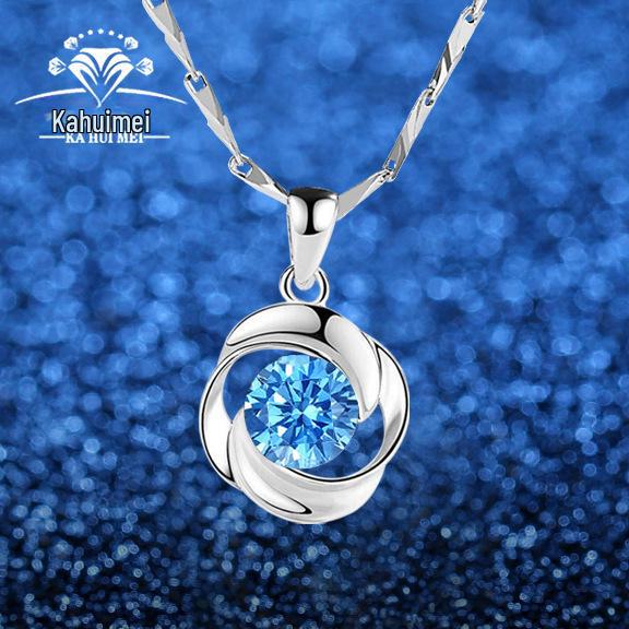 

Намисто Переплетене кохання з муасаніту - Елегантний корейський кулон на ланцюжку для ключиць, Ідеальний подарунок для жінок.