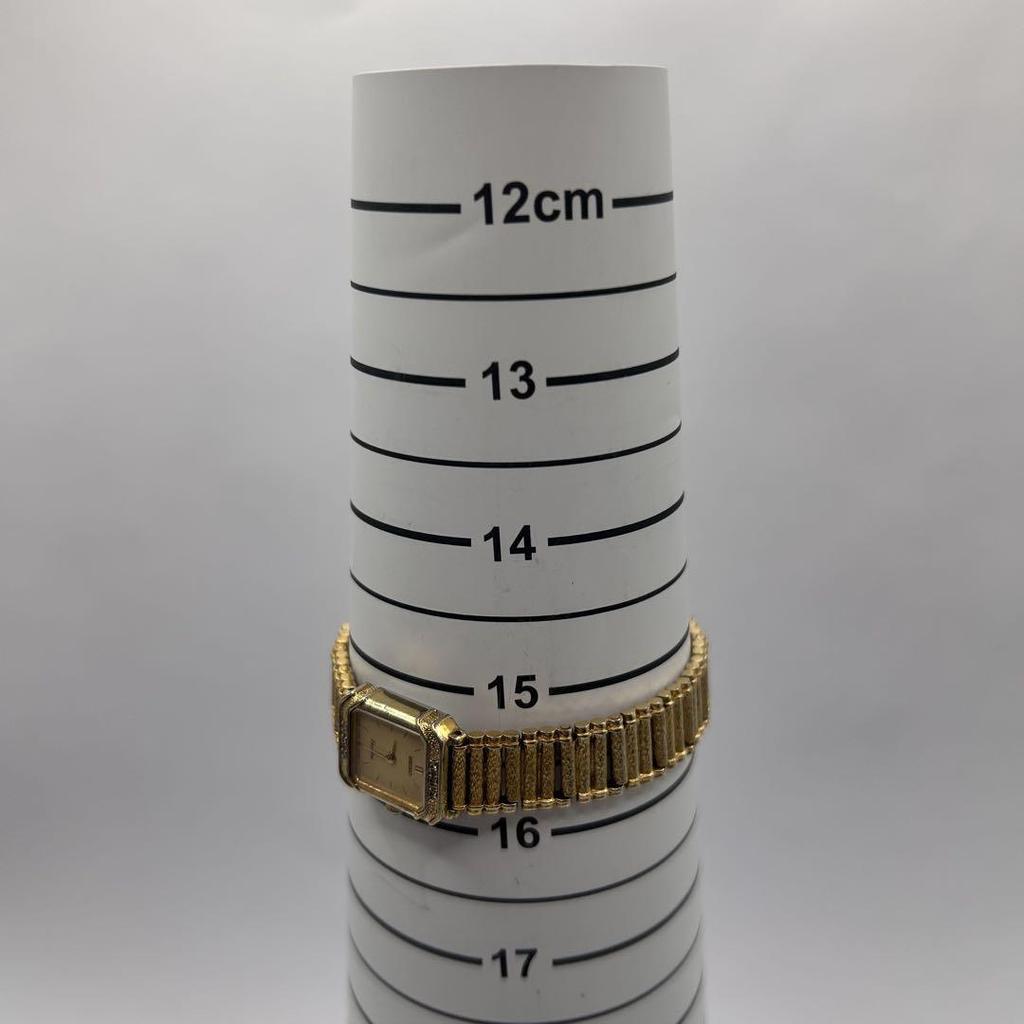 [USED] Rare SEIKO Exceline 6-Diamond Dress Watch, Gold, Women's