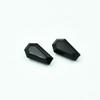 Natural Black Onyx Coffin Cut Loose Gemstones Lot | Black Onyx Cabochons for Jewelry Making