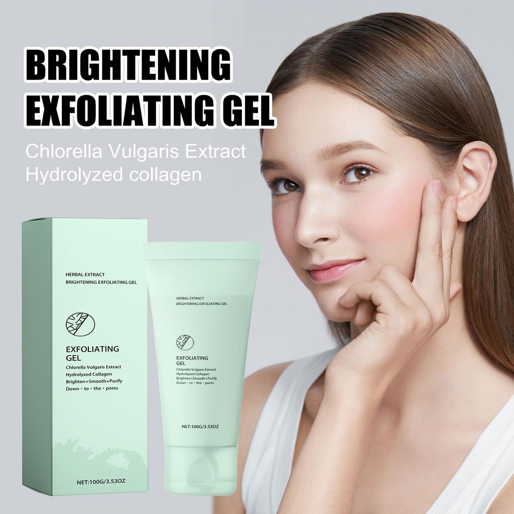 Herbal Exfoliating Gel Mildly Cleans Closed Mouth And Black Mouth, Shrinks Pores, Exfoliates And Brightens Skin Gel