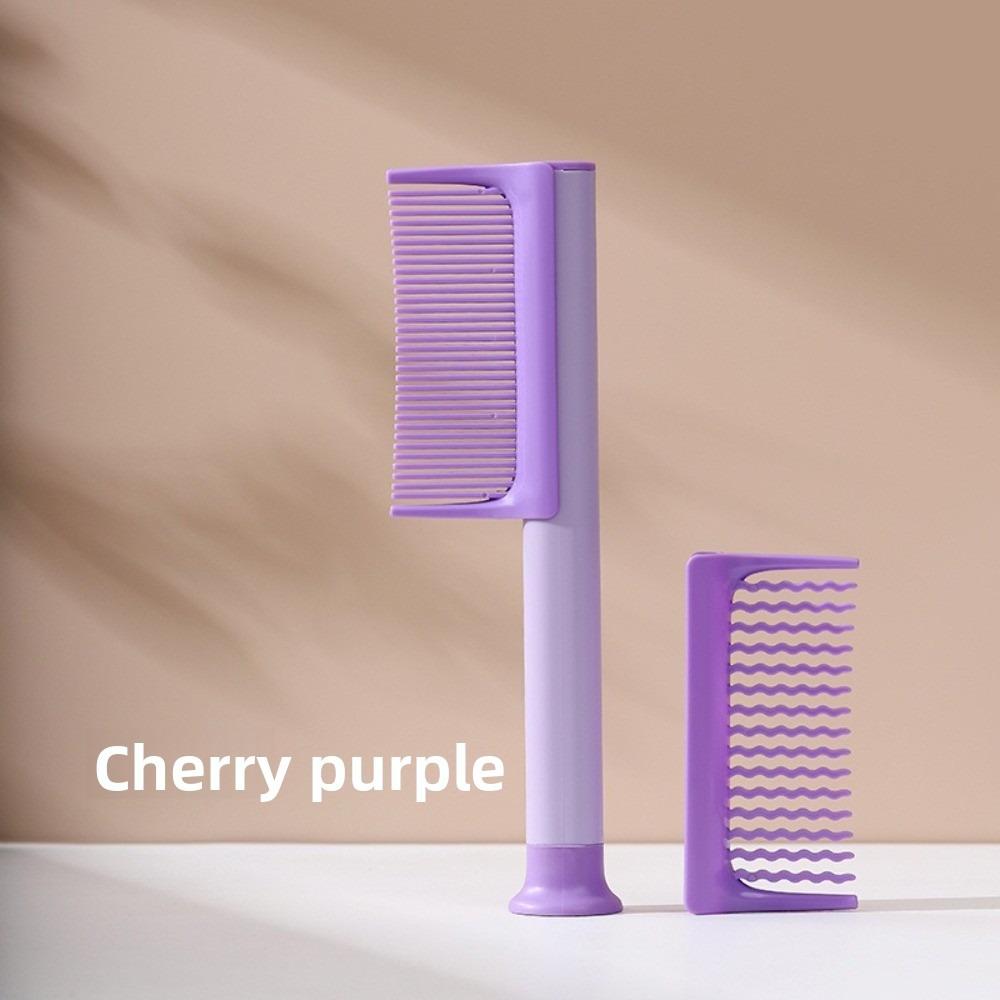 

Suction Cup Fluffy Hair Comb Removable Chop Hair Comb New Ripple Comb Girls фіолетовий