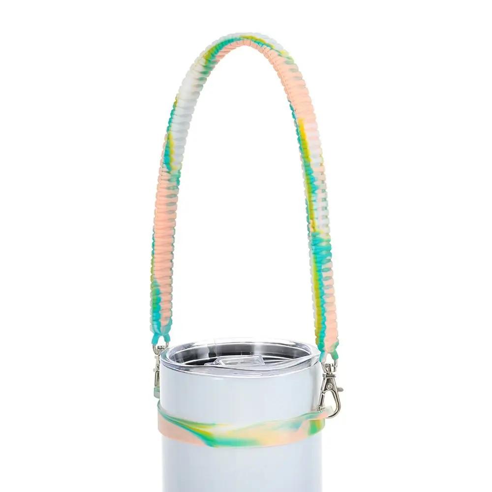 Soft Water Bottle Sling Holder Silicone Durable Water Cup Silicone Strap Water Bottle Accessories Water Bottle Sling with Strap