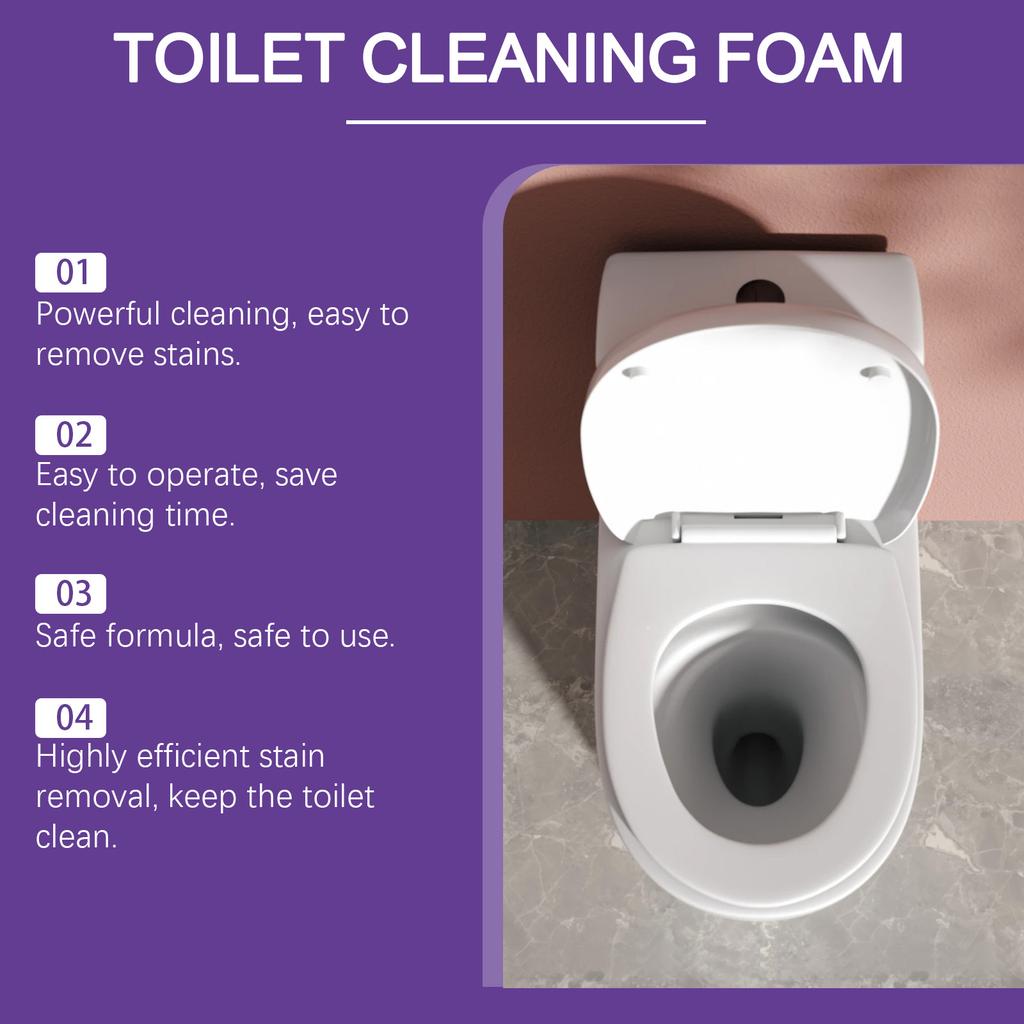 Toilet Decontamination Cleaner Powder Effectively Remove Stubborn Dirt Toilet Bowl Cleaning Foam Eliminate Odors Without Residue