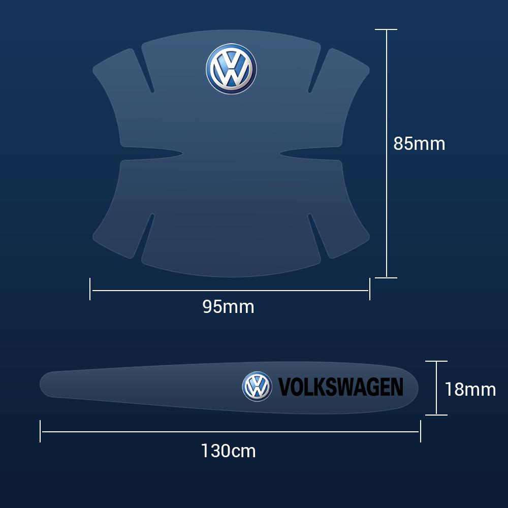 2026 Hot For VW VOLKSWAGEN Transparent Car Door Handle Bowl Anti-scratch Stickers Strip Protection For Volkswagen VW Golf CC Pas