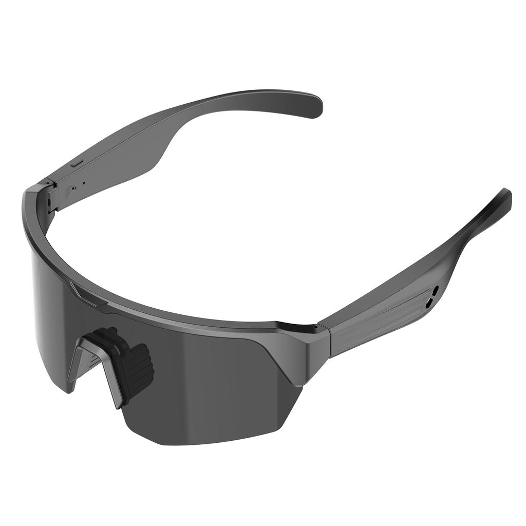 Smart Glasses for Cycling, Wireless Music Earphones Glasses with BT Music Call, UV Protection, Flexible Frame for