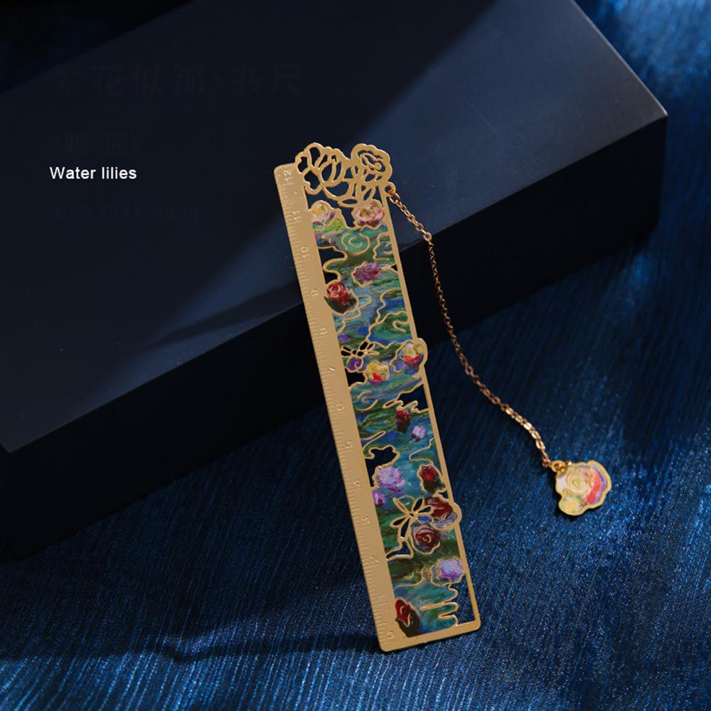 

Scale Gold Bookmark Charm Chain Pendant Metal Art Painting Bookmarks Stationery Gifts For Book Lovers Read Book Clips