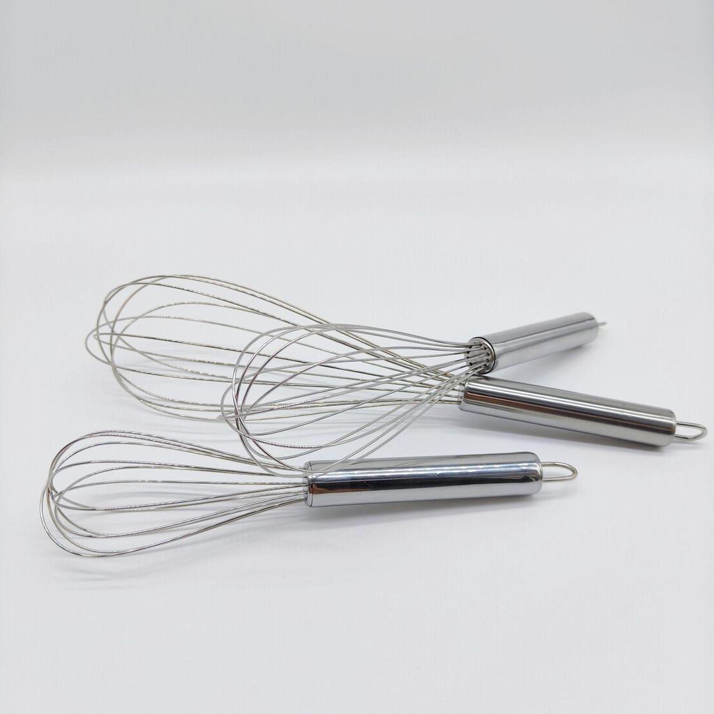 All-Stainless Steel 6-Wire Manual Egg Beater for Kitchen Baking