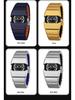 Sanda Men's Waterproof Y2K Retro Quartz Wristwatch with Multi-section Armor Strap, Model 9503.