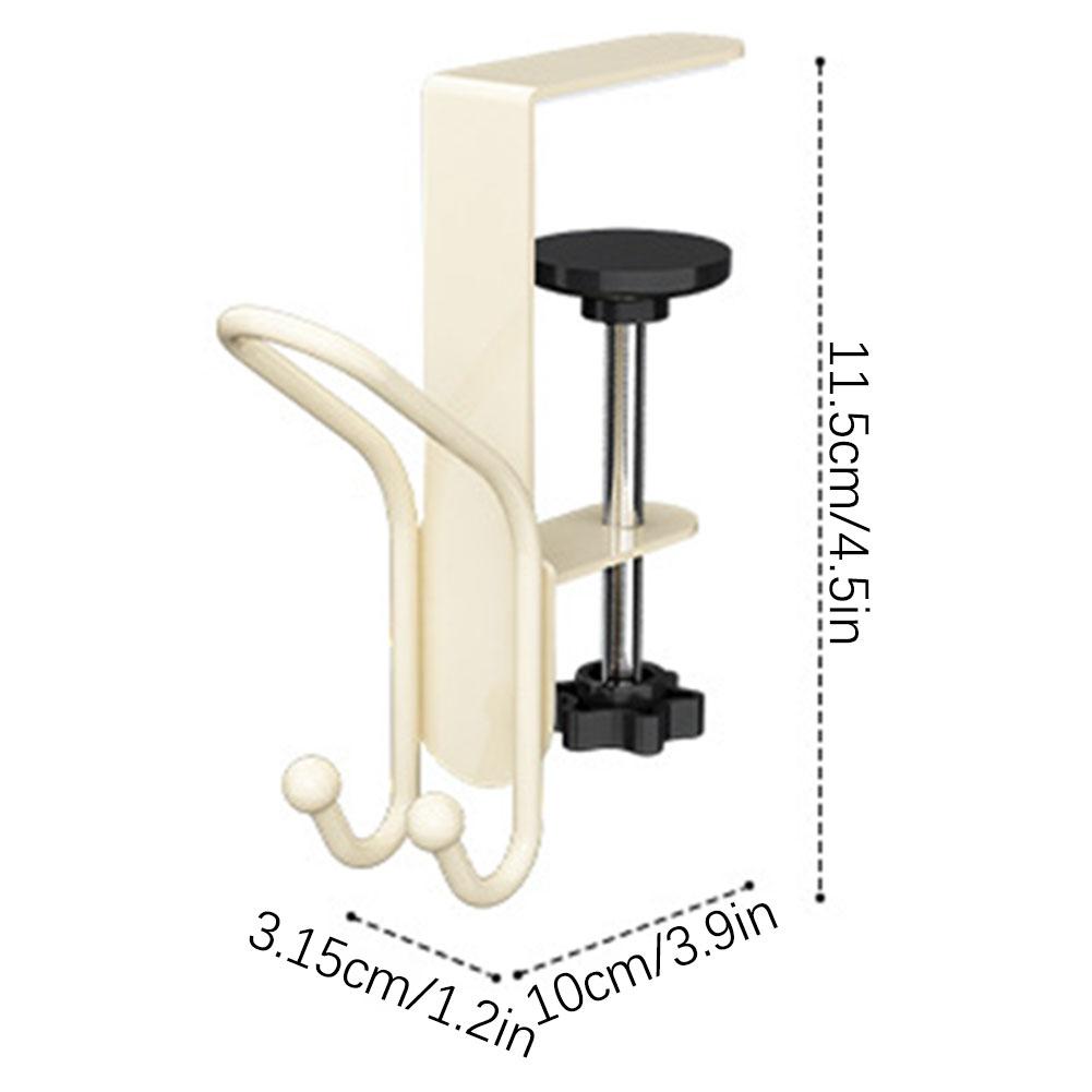 2 In 1 Desk Backpack Hook No-Drill Adjustables Mantel Clip Garland Mantle-Hooks Stocking Mantles Hanger For Xmas Items Storage