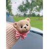 Retro Style Cute Bows Bear Young Adult Car Aromatherapy Diffuse Plaster Car Air Outlet Ornament Complete Collection