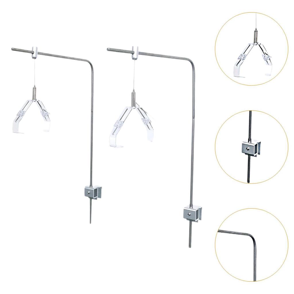 2Pcs Aquatic Plant Lighting Holder Aquarium LED Stand Light Bracket Mount for Saltwater
