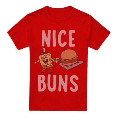 SpongeBob SquarePants Unisex Adult Nice Buns T-Shirt