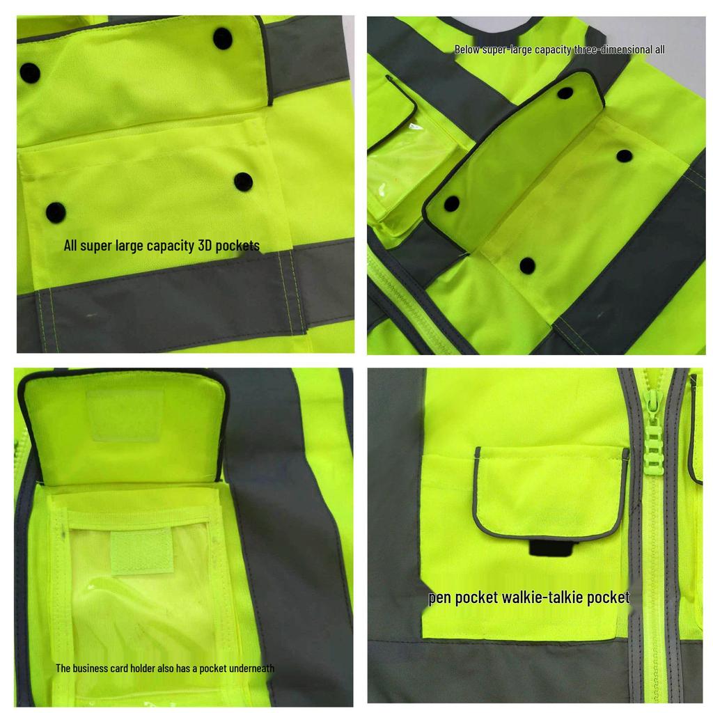 Vestă reflectorizantă de siguranță rutieră cu bretele