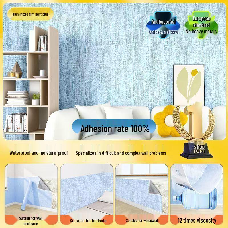 3D Self-Adhesive Waterproof Wallpaper: Moisture-Proof, Decorative Wall Stickers to Conceal Flaws