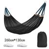 Outdoor Ice Silk Mesh Hammock with Curved Stick - Anti-Rollover Swing for Camping & Travel
