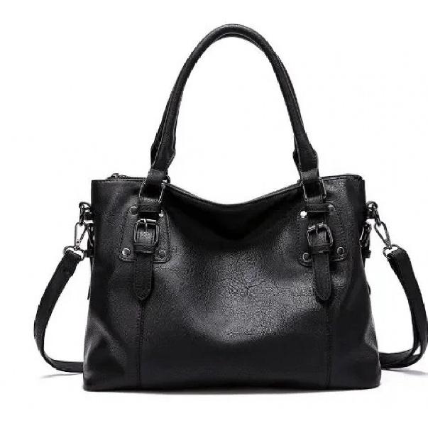 Large Capacity Tote Bag Retro Designer Women Handbags Soft Pu Leather Multi-Pocket Casual Ladies Shoulder Crossbody Bag
